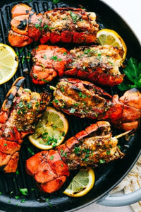 Grilled Cajun Garlic Butter Lobster Tails