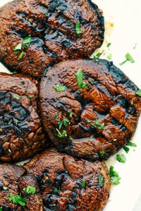 Grilled Honey Balsamic Portobello Mushrooms