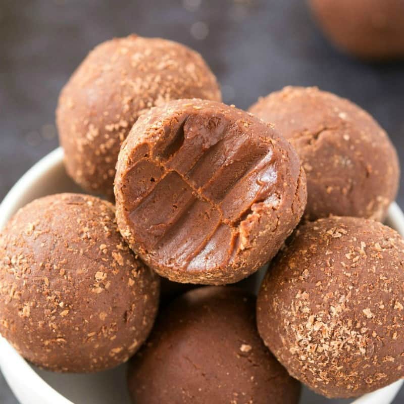 No Bake Brownie Bites- 3 Ingredients!